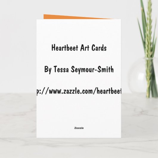 BRANDSCHLANKE BIRTHDAY KARTE (Rückseite)