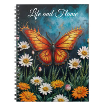 Brandschmetterling surreal Kunstwerk Kamille Natur