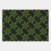 Brandschneeflocken-Papierblätter Geschenkpapier Set (Vorderseite 2)