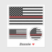 Brandschutz für Feuerwehrmänner mit dünner roter L Aufkleber (Blatt)