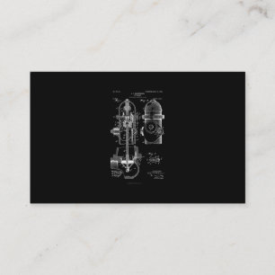 Brandschutz Patent Feuerwehrmann Männer Frauen Visitenkarte