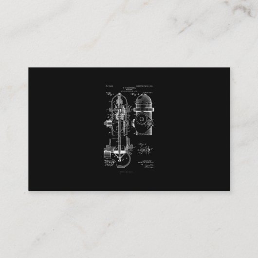 Brandschutz Patent Feuerwehrmann Männer Frauen Visitenkarte (Vorderseite)