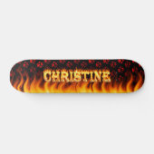 Brandschutz und Flammendesign Skateboard (Horizontal)