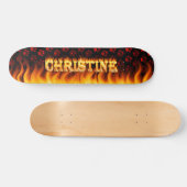 Brandschutz und Flammendesign Skateboard (Horizontal)