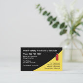 Brandschutz- und Sicherheitsausrüstung Visitenkarte (Stehend Vorderseite)