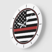 Brandschutzabteilung der Feuerwehrflagge der dünne Große Wanduhr (Winkel)