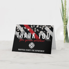 Brandschutzabteilung - Erste Reaktion Dankeskarte