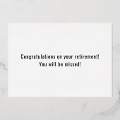 Brandschutzabteilung für Feuerwehrleute Folieneinladung (Rückseite)