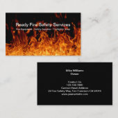 Brandschutzausrüstung und Feuerwehrthema Visitenkarte (Vorne/Hinten)