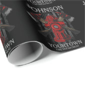 Brandschutzbehörde Hydrant USA Flag Geschenkpapier (Rolleneckpunkt)