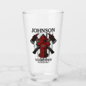 Brandschutzbehörde Hydrant USA Flag Glas (Vorderseite)