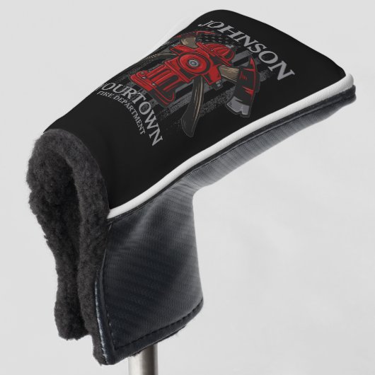 Brandschutzbehörde Hydrant USA Flag Golf Headcover (3/4 Vorderseite)