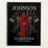 Brandschutzbehörde Hydrant USA Flag Planer (Vorderseite)