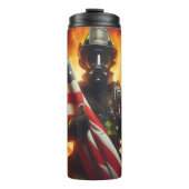 Brandschutzdesign - Patriotische Flaggengestaltung Thermosbecher (Vorderseite)
