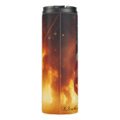 Brandschutzdesign - Patriotische Flaggengestaltung Thermosbecher (Rückseite)