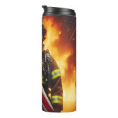 Brandschutzdesign - Patriotische Flaggengestaltung Thermosbecher (Nach rechts gedreht)