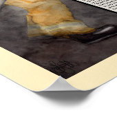 Brandschutzfarben-Druck mit Gebetssicherheit Poster (Ecke)