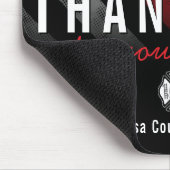 Brandschutzflagge Erste Reaktion Danke Mousepad (Ecke)