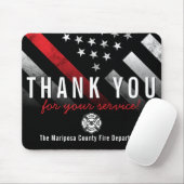 Brandschutzflagge Erste Reaktion Danke Mousepad (Mit Mouse)