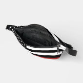 Brandschutzflagge Thin Red Line USA-Flagge Bauchtasche (Offen)