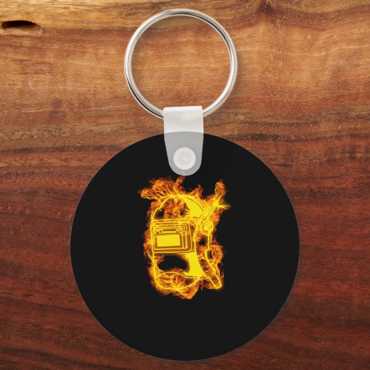 Brandschutzhelm Schlüsselanhänger (Vorderseite)