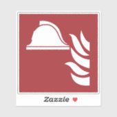 Brandschutzschild Aufkleber (Blatt)