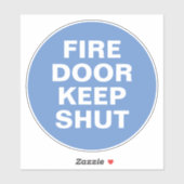 Brandschutzschild - Blaue und weiße Schildkröte Aufkleber (Blatt)