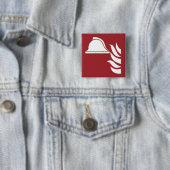 Brandschutzschild Button (Beispiel)