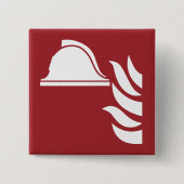 Brandschutzschild Button (Vorderseite)