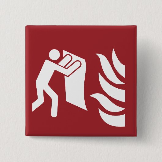 Brandschutzschild Button (Vorderseite)