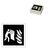 Brandschutzschild Gummistempel (Stempel)
