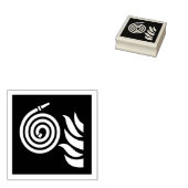 Brandschutzschild Gummistempel (Stempel)