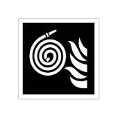 Brandschutzschild Gummistempel (Prägung)