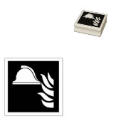 Brandschutzschild Gummistempel (Stempel)