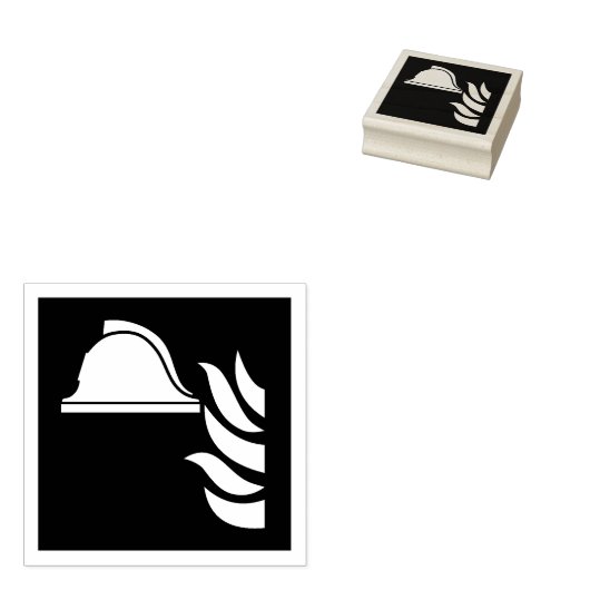 Brandschutzschild Gummistempel (Stempel)