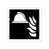 Brandschutzschild Gummistempel (Prägung)