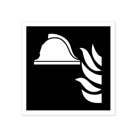 Brandschutzschild Gummistempel (Prägung)