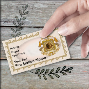 Brandschutzschild-individuelle Name-Visitenkarte Visitenkarte