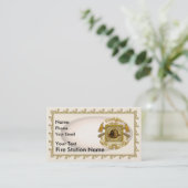 Brandschutzschild-individuelle Name-Visitenkarte Visitenkarte (Stehend Vorderseite)