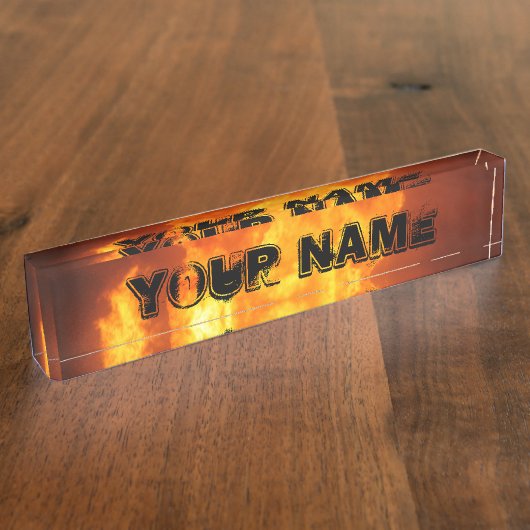 Brandschutztafel Namensplakette (Seite)