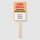 Brandschutztreiber für Notfälle - Zeichen Fächer (Rückseite)