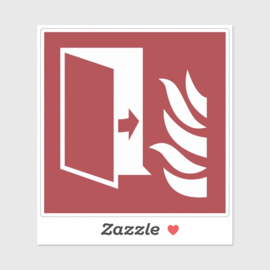 Brandschutztür-Sicherheitszeichen Aufkleber (Blatt)