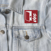 Brandschutztür-Sicherheitszeichen Button (Beispiel)