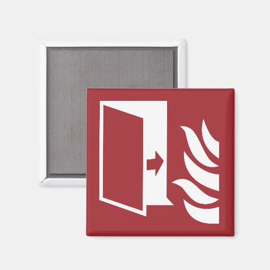 Brandschutztür-Sicherheitszeichen Magnet (Vorderseite/Rückseite)