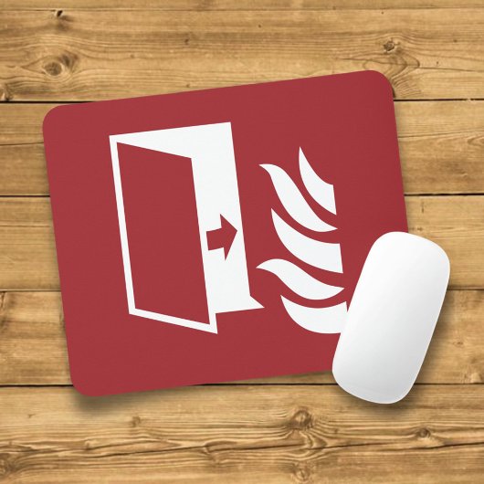 Brandschutztür-Sicherheitszeichen Mousepad
