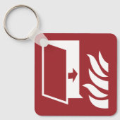 Brandschutztür-Sicherheitszeichen Schlüsselanhänger (Vorderseite)