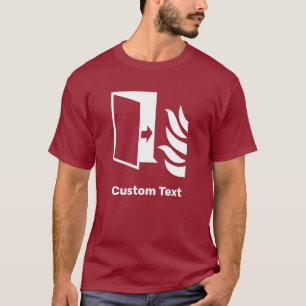 Brandschutztür-Sicherheitszeichen T-Shirt