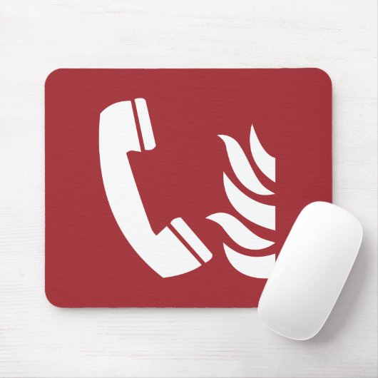 Brandschutzzeichen Mousepad (Mit Mouse)