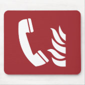 Brandschutzzeichen Mousepad (Vorne)