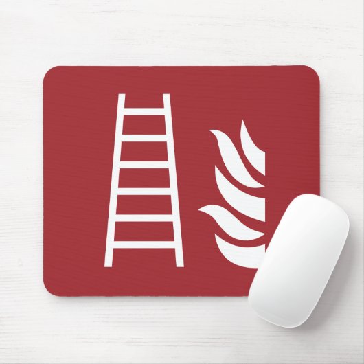 Brandschutzzeichen Mousepad (Mit Mouse)